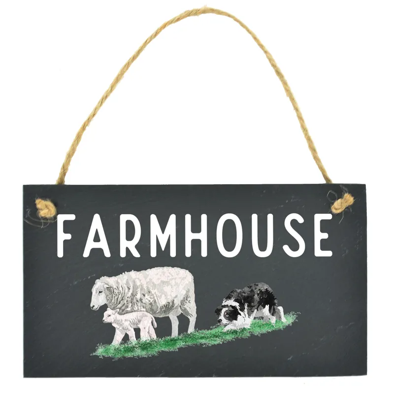 Slate Rectangle Plaque - Farmhouse