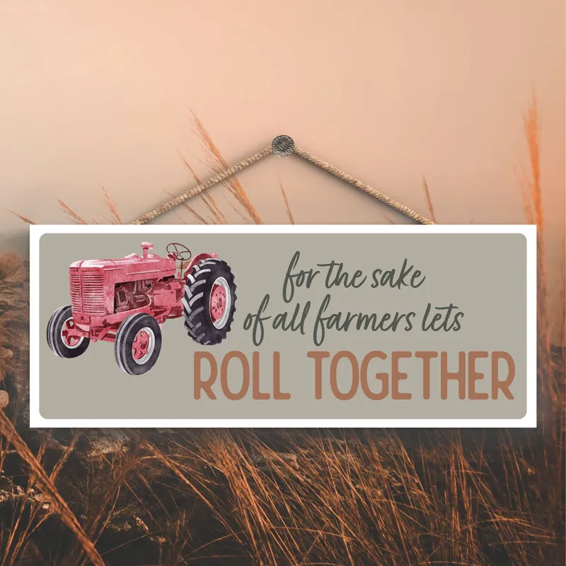 Large Rectangle Plaque - Roll Together