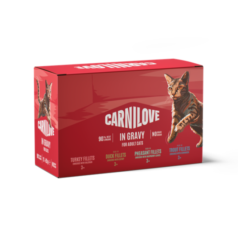 Carnilove Cat Pouch Gravy Multipack 12x85g