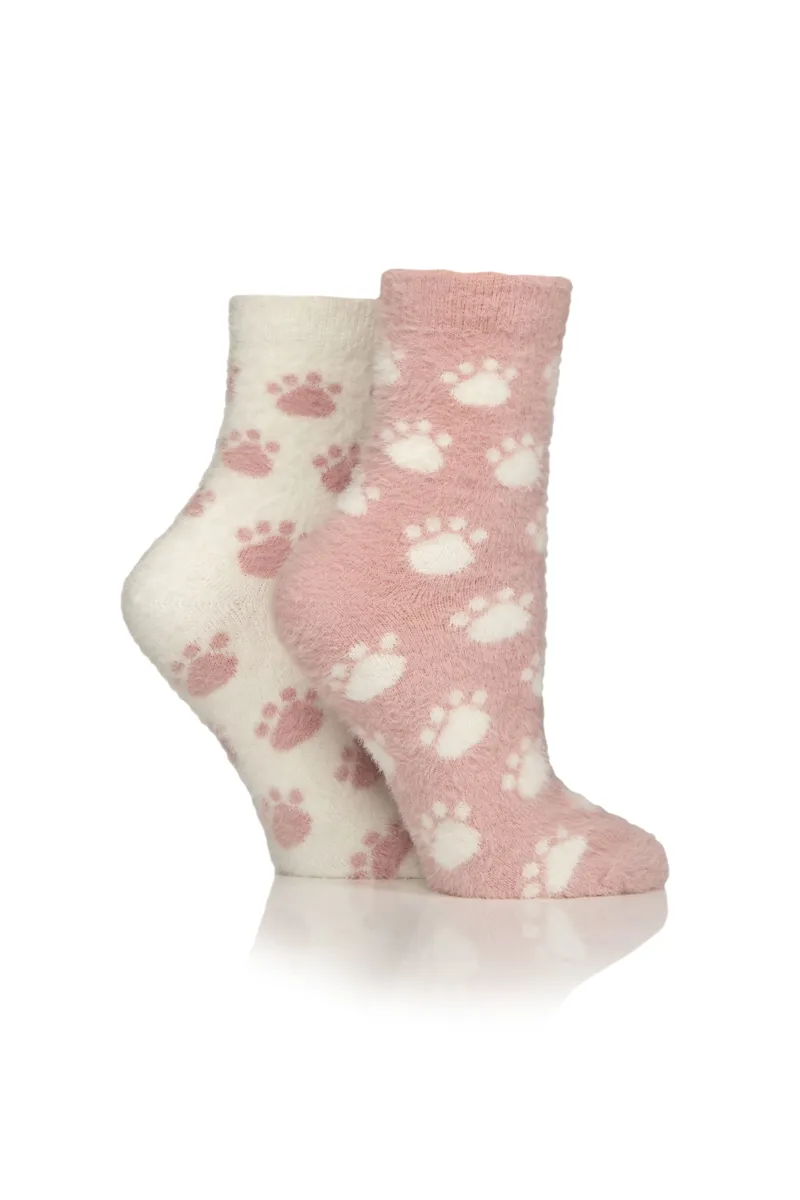 Wildfeet Junior Feather Feel Socks Paw Print