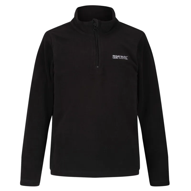 Regatta Kids Hot Shot II Half Zip Fleece Black