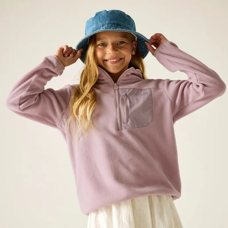 Regatta Kids Frankie Half Zip Fleece Powder Lilac-1