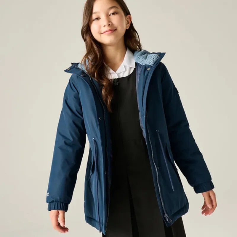 Regatta Kids Vallina Waterproof Insulated Jacket Navy/Dusky Blue-3