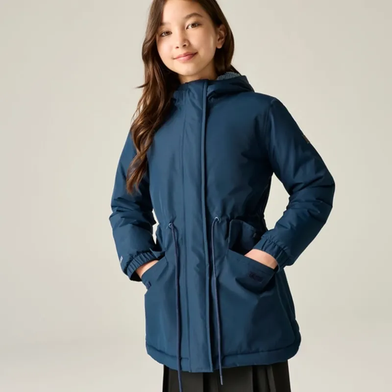 Regatta Kids Vallina Waterproof Insulated Jacket Navy/Dusky Blue-1