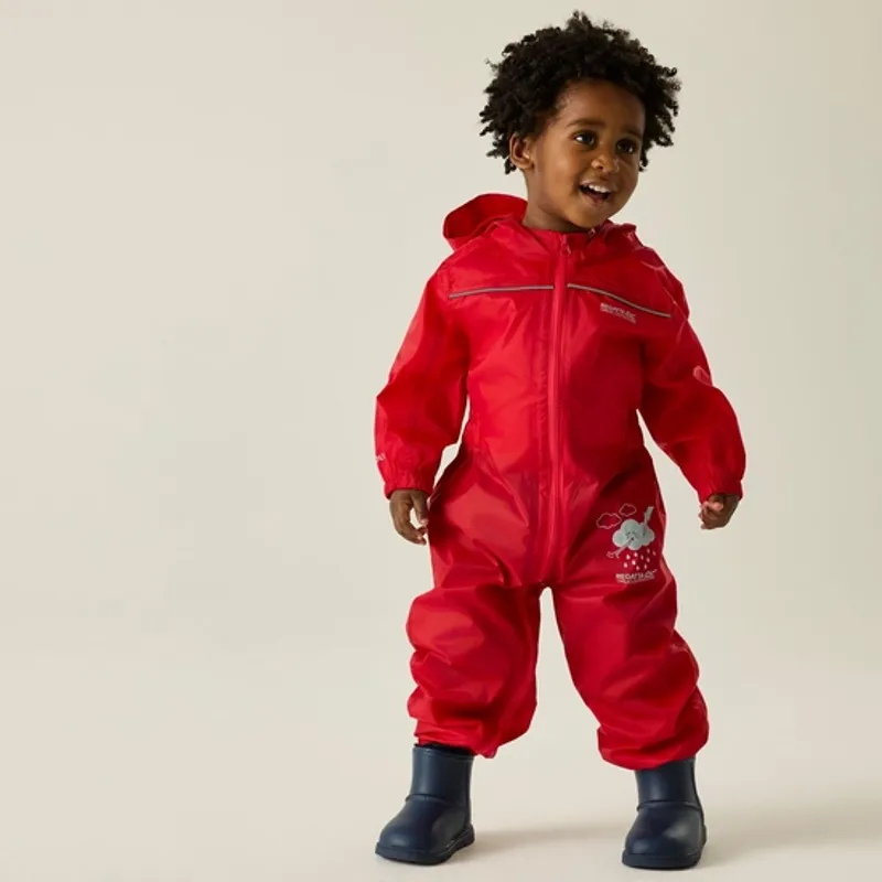 Regatta Kids Puddle IV Suit Pepper-1