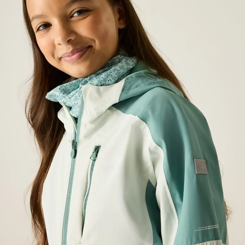 Regatta Kids Calderdale III Waterproof Jacket China Blue/Night Sky-4