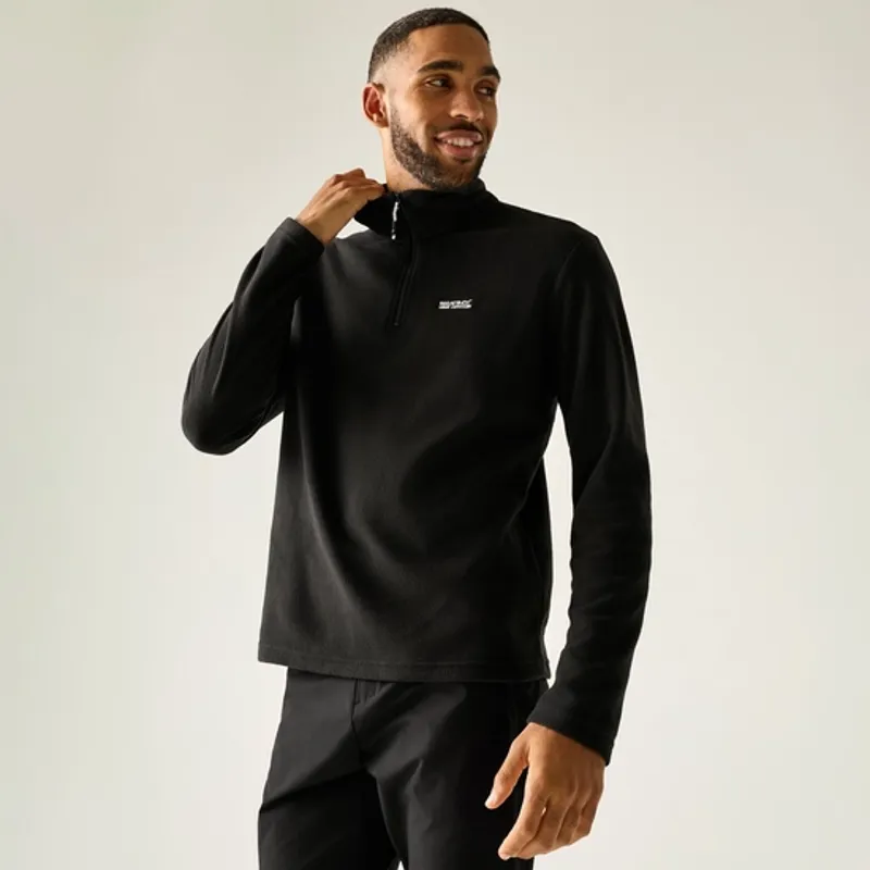 Regatta Mens Thompson Fleece Black-1