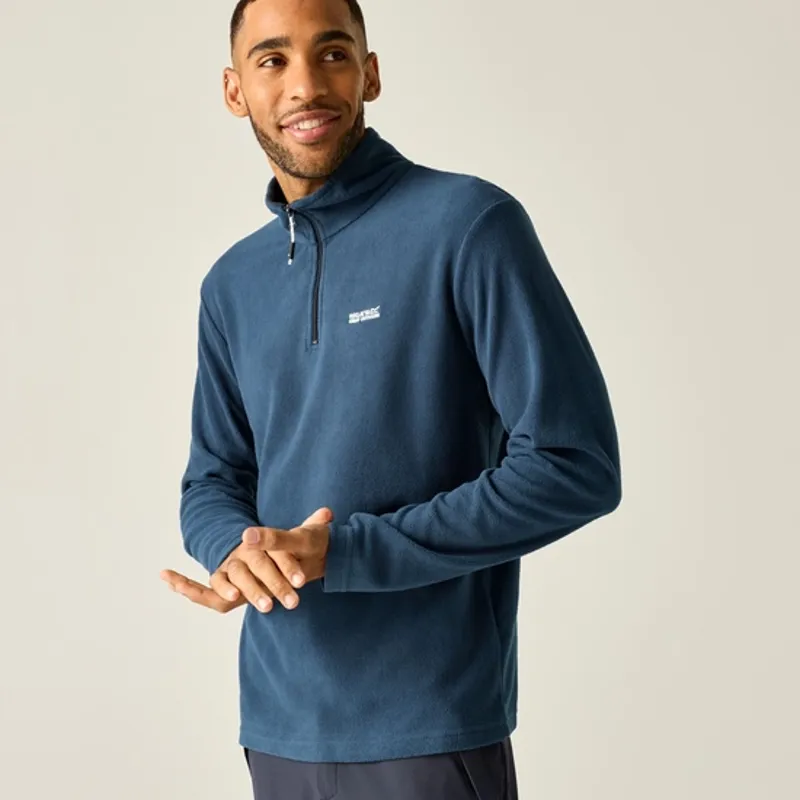 Regatta Mens Thompson Fleece Marl Moonlight Denim-1