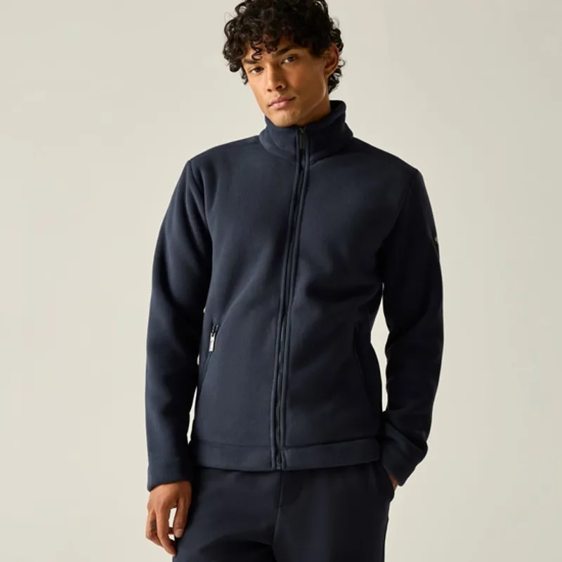 Regatta Mens Garrian II Full Zip Fleece Navy-1