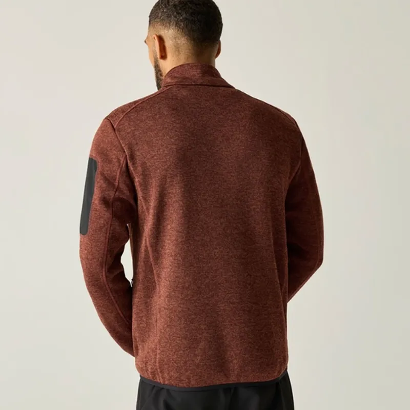 Regatta Mens Newhill Full Zip Fleece Burnt Henna-2