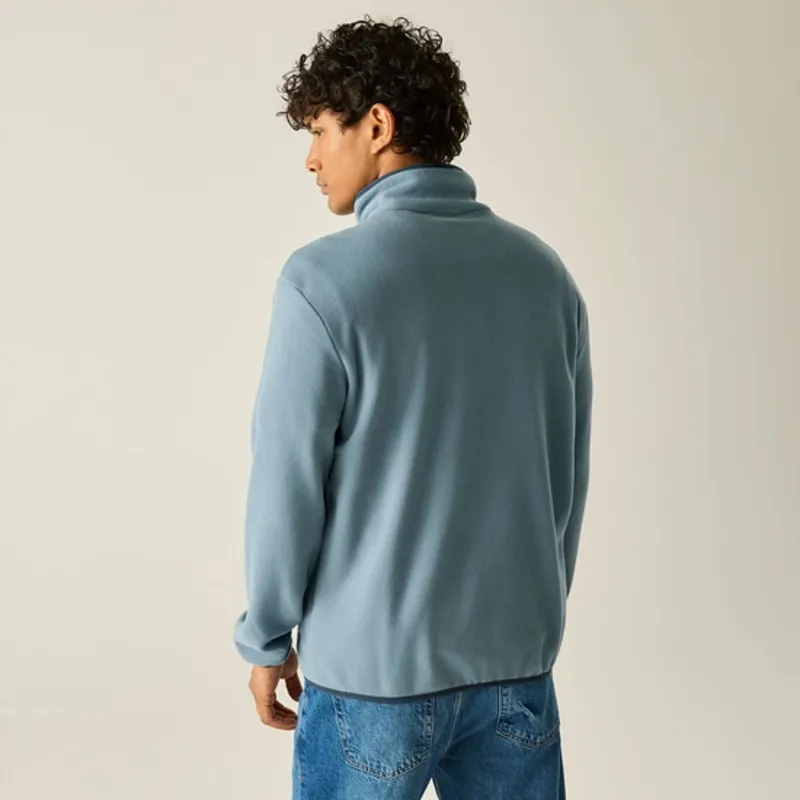 Regatta Mens Frankie Full Zip Fleece Grey Mirage/Navy-2