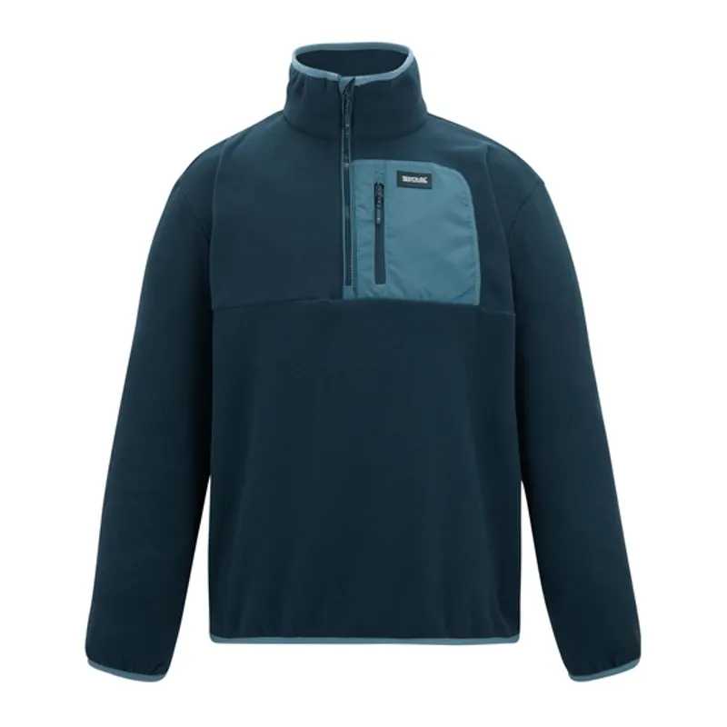 Regatta Mens Frankie Half Zip Fleece Navy/China Blue