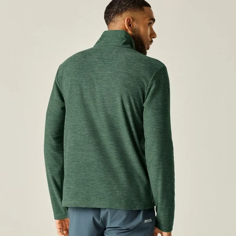 Regatta Mens Thompson Fleece Marl Dark Forest Green-2