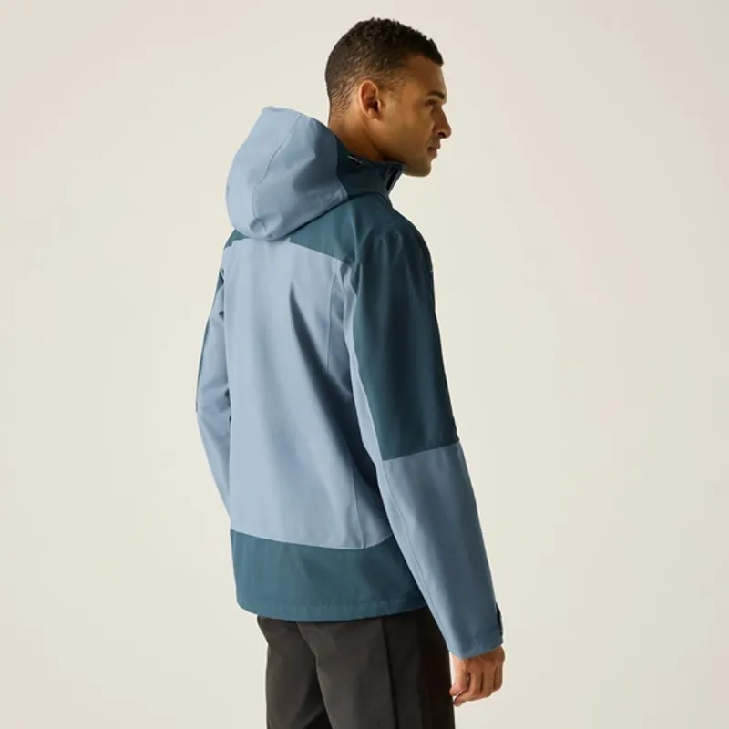 Regatta Mens Highton IV Stretch Waterproof Jacket China Blue/Night Sky-2
