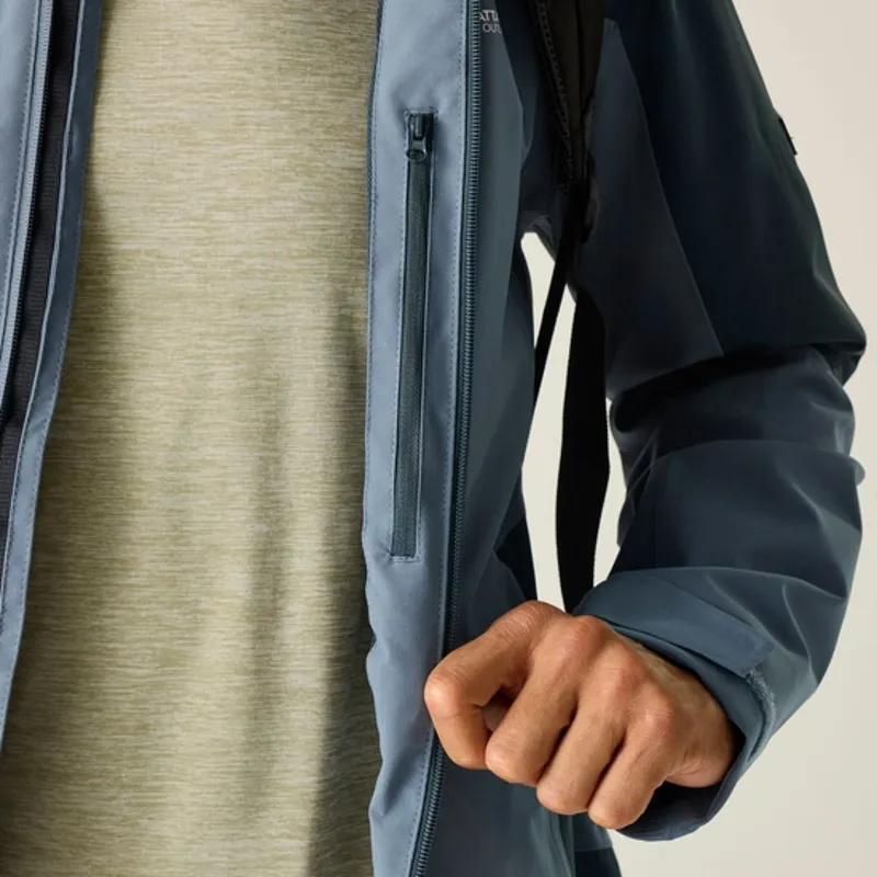Regatta Mens Highton IV Stretch Waterproof Jacket China Blue/Night Sky-5