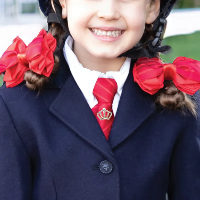 Equetech Crystal Crown Tie Pin Gold-1