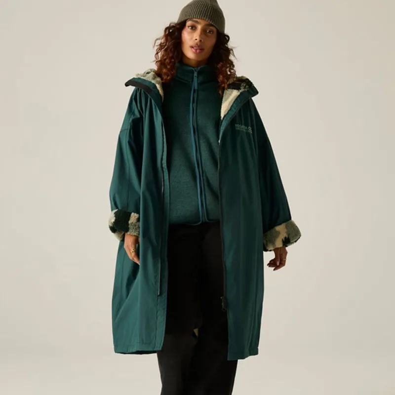 Regatta Adults Waterproof Robe Deep Pine/Brush Stroke Camo-1
