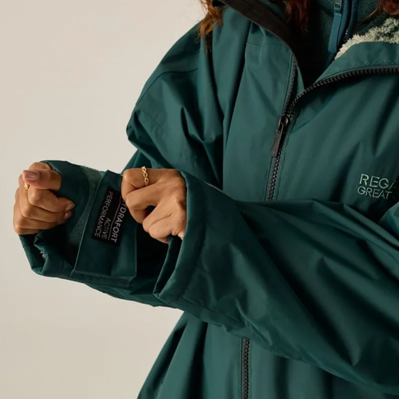 Regatta Adults Waterproof Robe Deep Pine/Brush Stroke Camo-6
