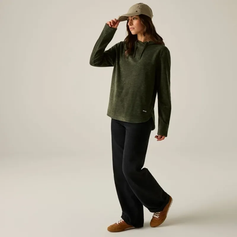 Regatta Ladies Mayse Hoody Fleece Dark Khaki-4