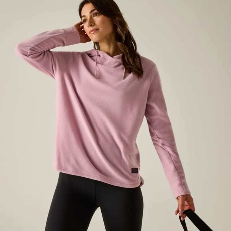 Regatta Ladies Mayse Hoody Fleece Powder Lilac Solid-1