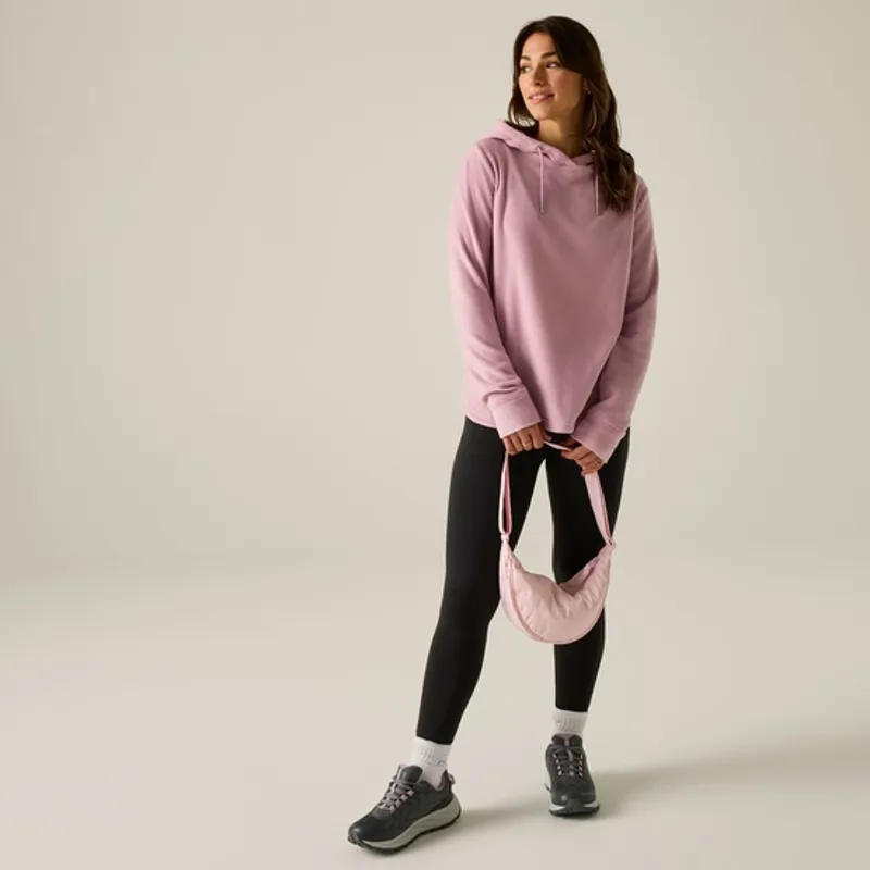 Regatta Ladies Mayse Hoody Fleece Powder Lilac Solid-4