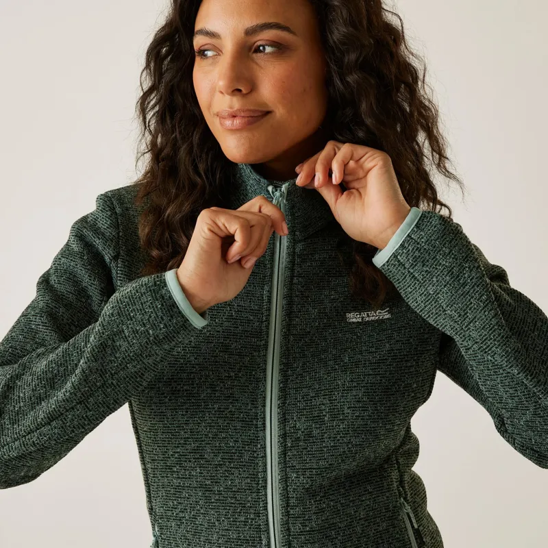 Regatta Ladies Newhill Full Zip Fleece Green Haze-6