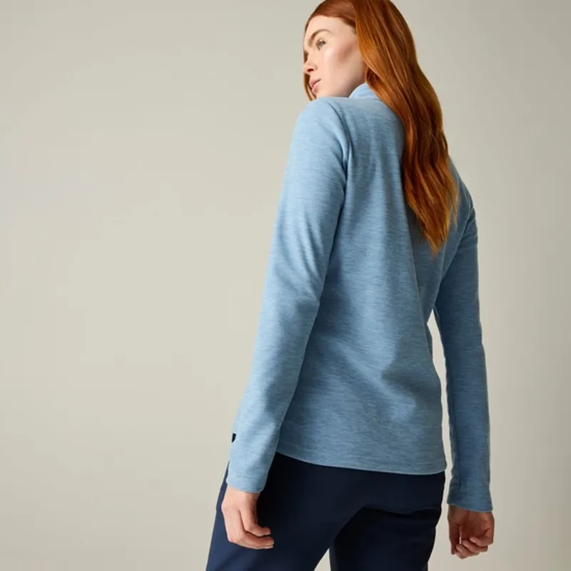 Regatta Ladies Sweethart Marl Half Zip Fleece Dusky Blue-2