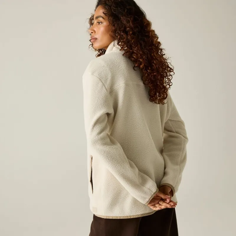 Regatta Ladies Frankie Borg Full Zip Fleece Light Vanilla-2