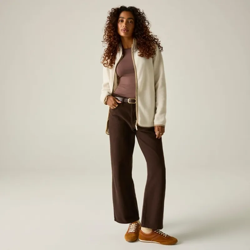 Regatta Ladies Frankie Borg Full Zip Fleece Light Vanilla-3