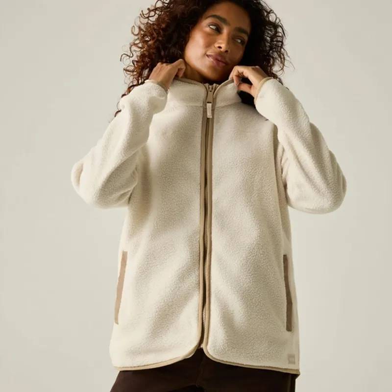 Regatta Ladies Frankie Borg Full Zip Fleece Light Vanilla-1