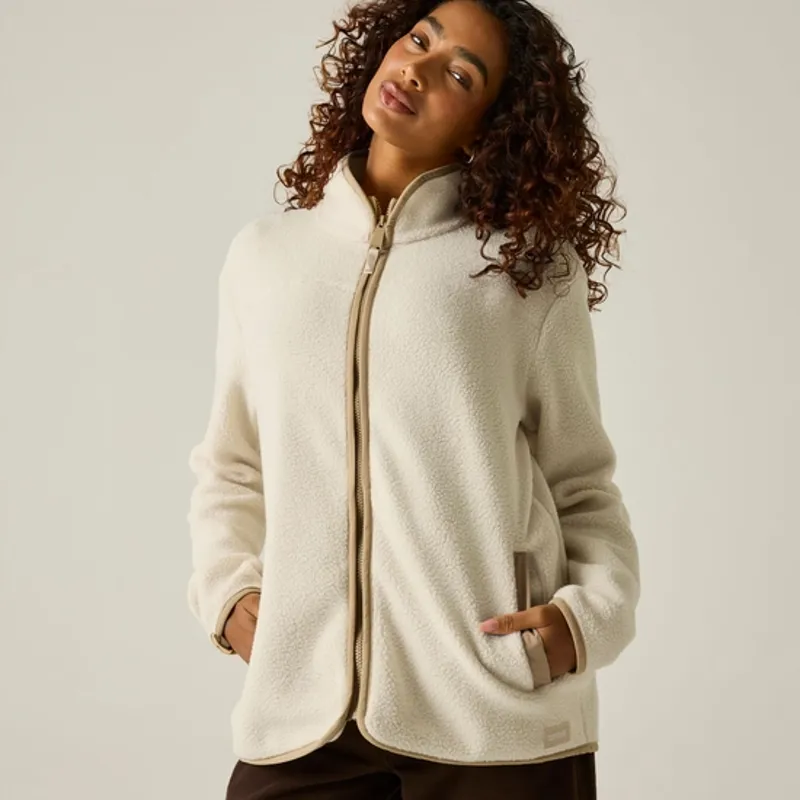 Regatta Ladies Frankie Borg Full Zip Fleece Light Vanilla-4
