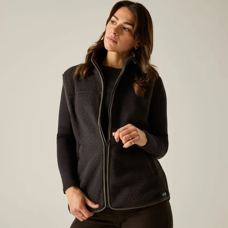 Regatta Ladies Frankie Borg Bodywarmer Dark Chocolate-1
