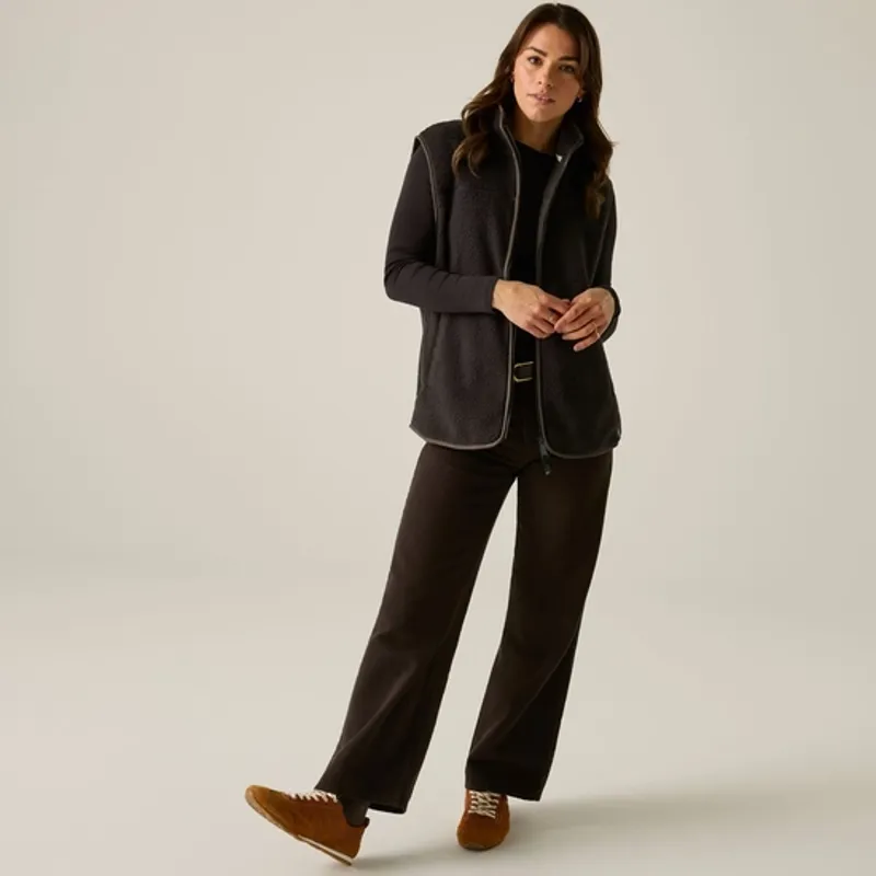 Regatta Ladies Frankie Borg Bodywarmer Dark Chocolate-3