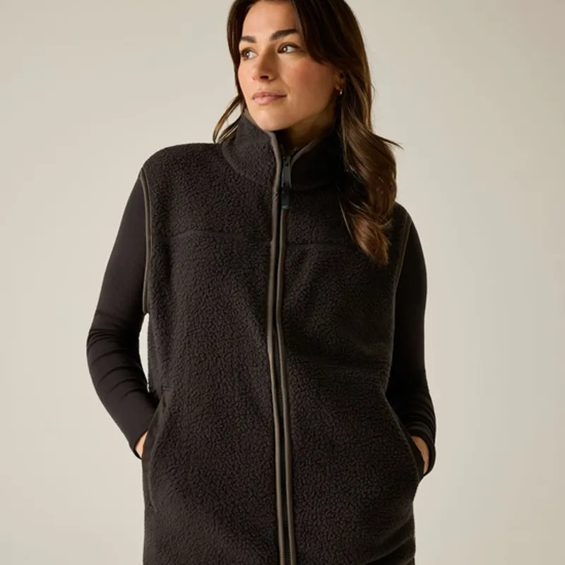 Regatta Ladies Frankie Borg Bodywarmer Dark Chocolate-4