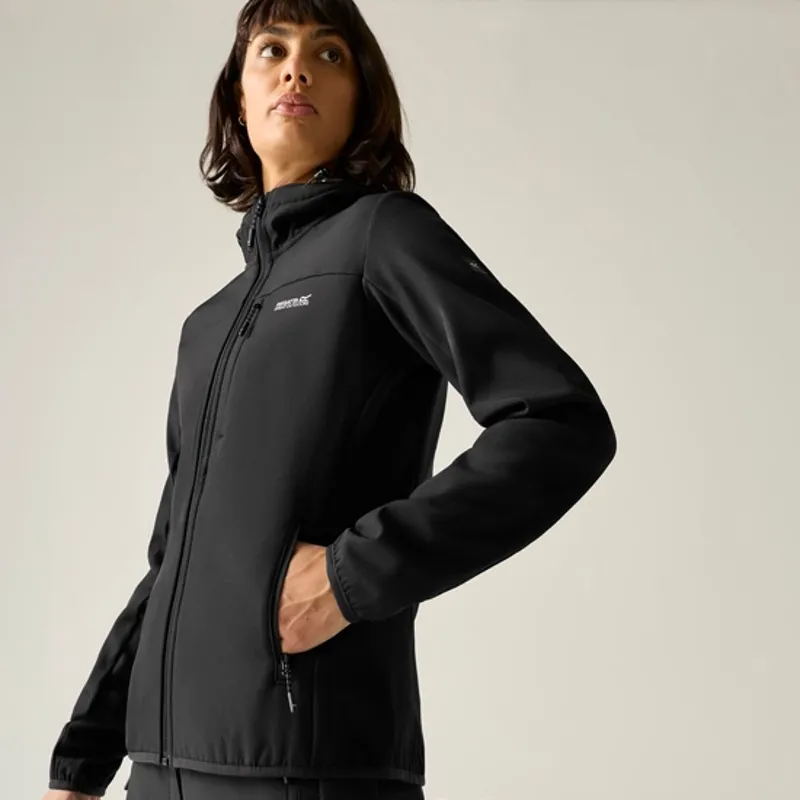 Regatta Ladies Ossek Softshell Jacket Black-3