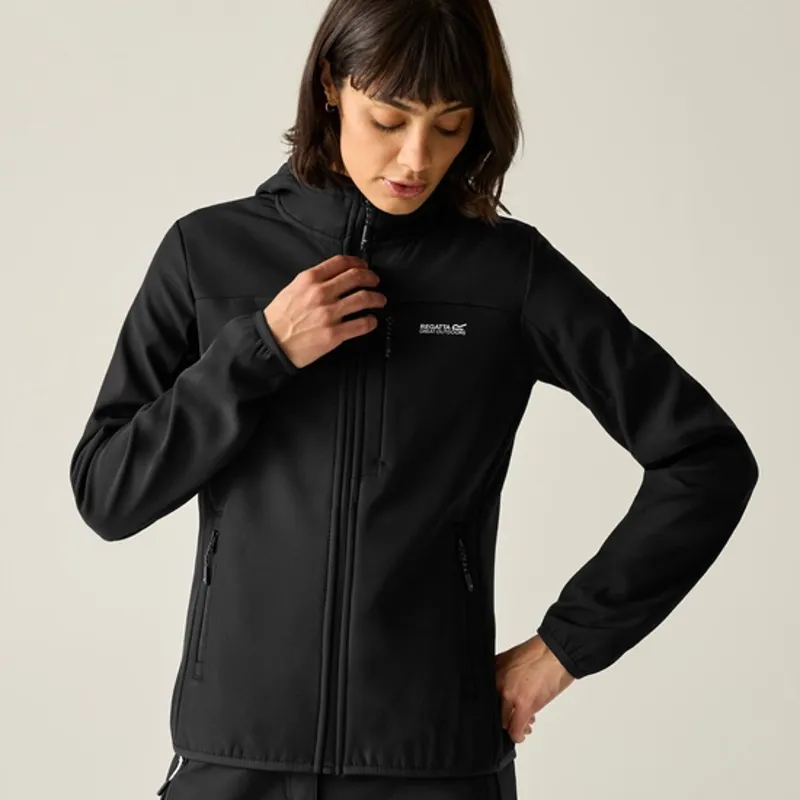 Regatta Ladies Ossek Softshell Jacket Black-1