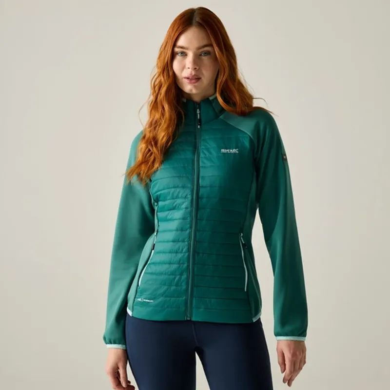 Regatta Ladies Clumber Hybrid Jacket Mediterranea-1
