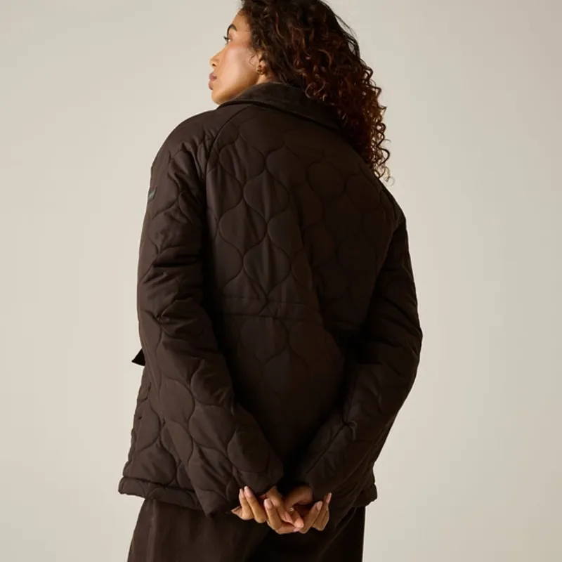 Regatta Ladies Amira Quilted Jacket Dark Chocolate-2