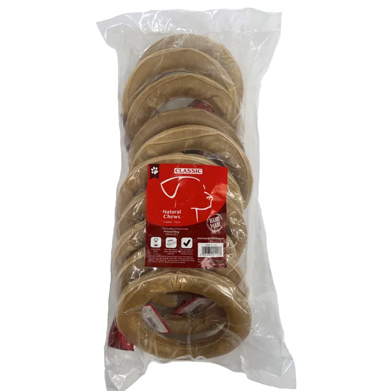 Rawhide 15cm Pressed Ring -10 pack