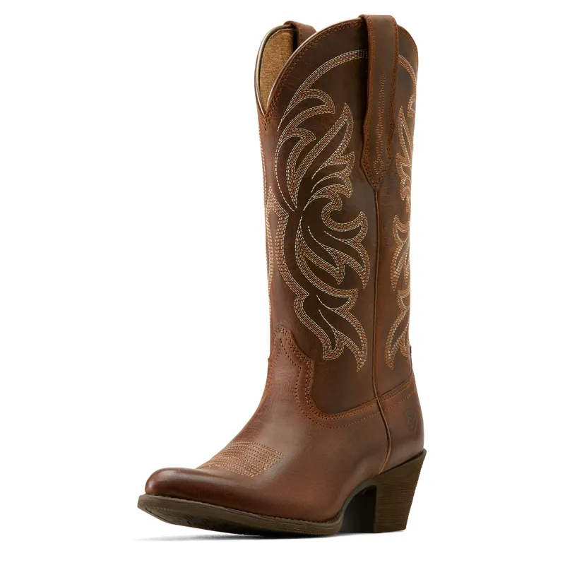 Ariat Ladies Heritage J Toe Stretchfit Western Boot Sassy Brown