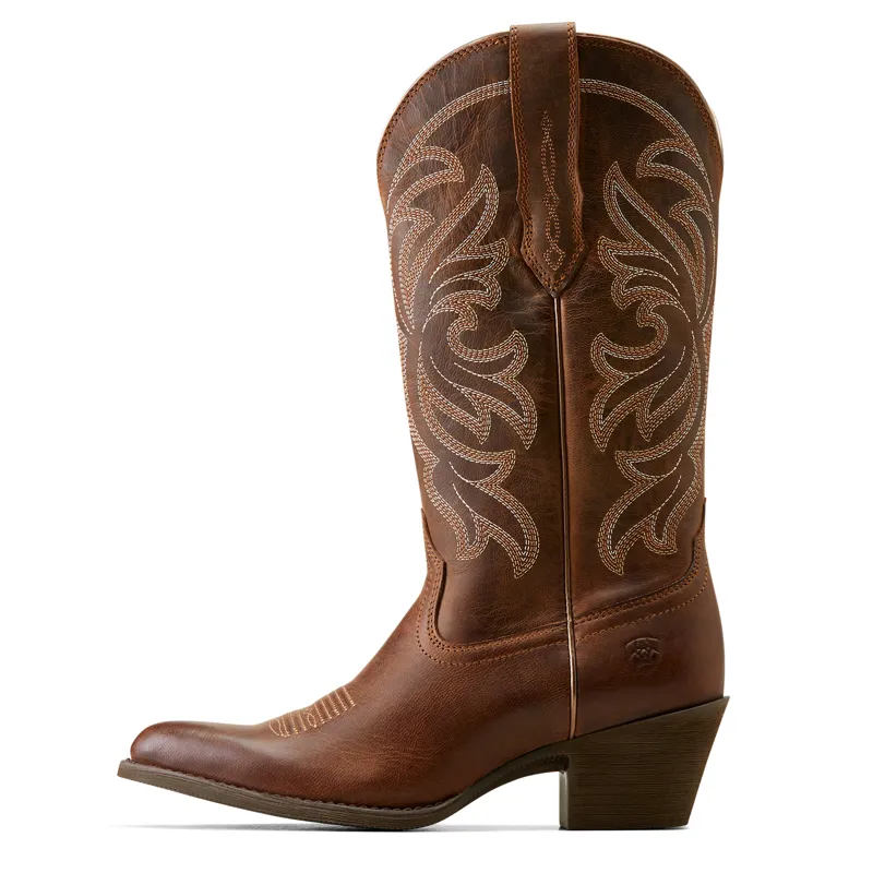 Ariat Ladies Heritage J Toe Stretchfit Western Boot Sassy Brown-1