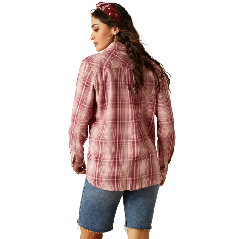 Ariat Ladies Billie Jean Shirt Delilah Plaid-2
