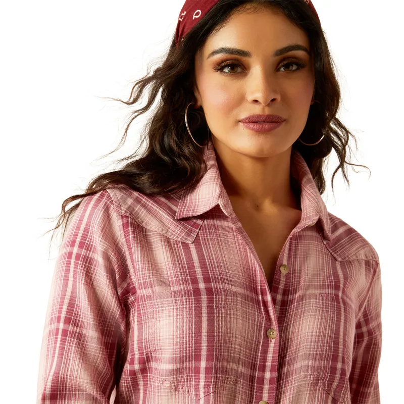 Ariat Ladies Billie Jean Shirt Delilah Plaid-1