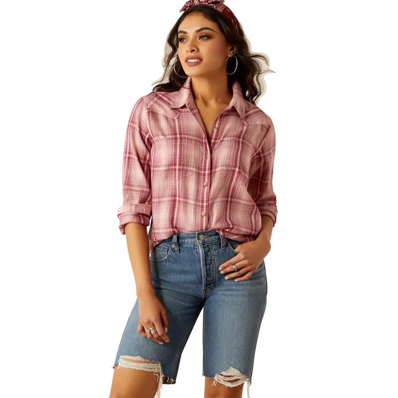 Ariat Ladies Billie Jean Shirt Delilah Plaid
