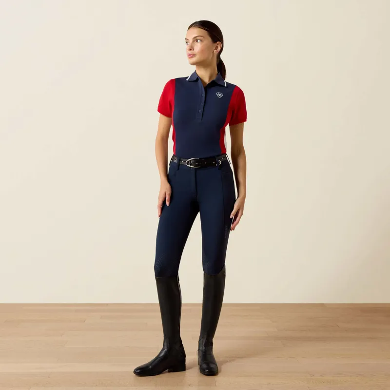 Ariat Ladies Taryn Polo Navy/Red-2