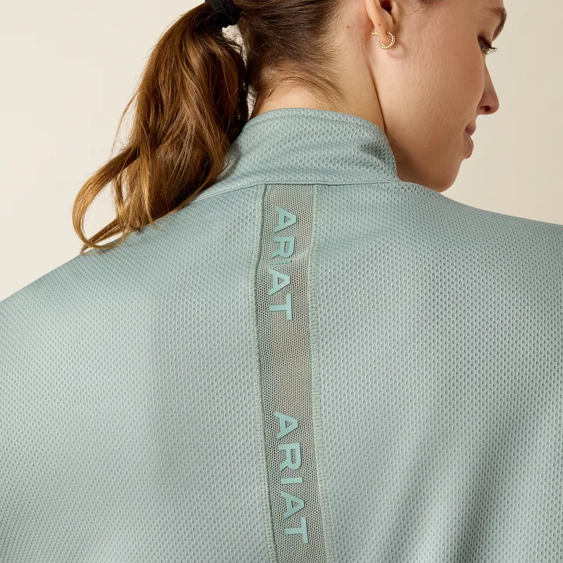 Ariat Ladies Breathe 1/2 Zip Pullover Chinois Green-4