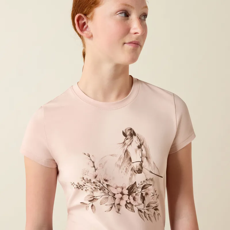 Ariat Youth Ethereal Equine T-Shirt Sepia Rose-3