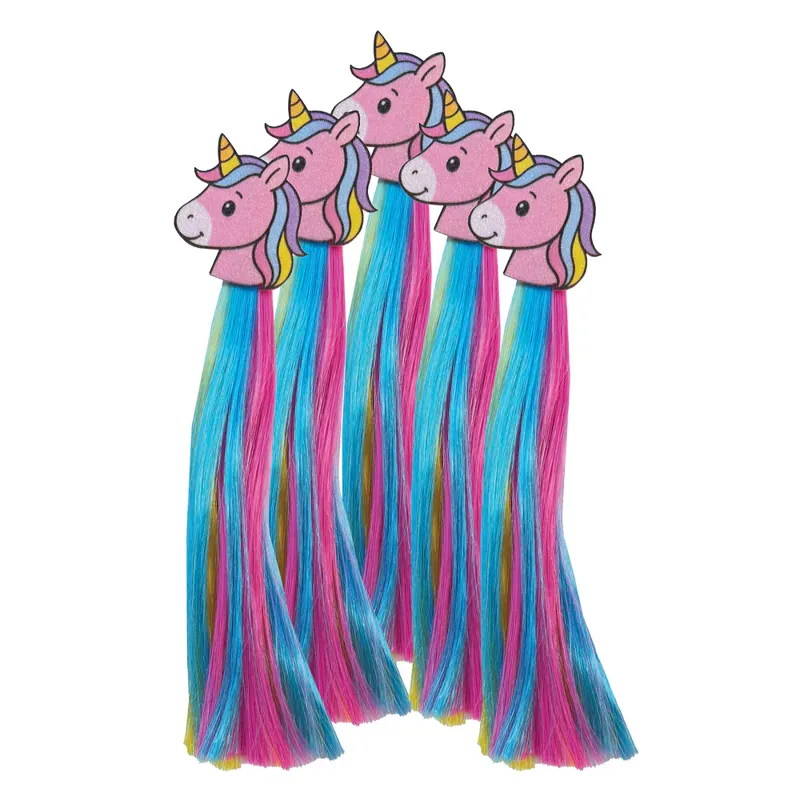Equetech Unicorn Sparkle Horse Mane Tassels - 5 Pack
