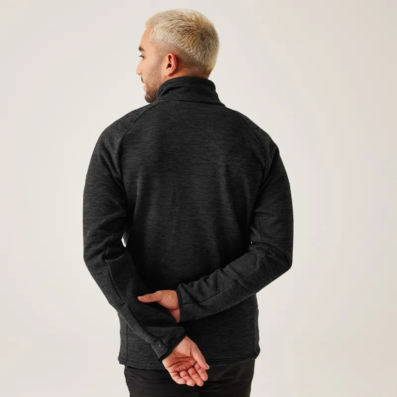 Regatta Mens Rivake Full Zip Fleece Black-3
