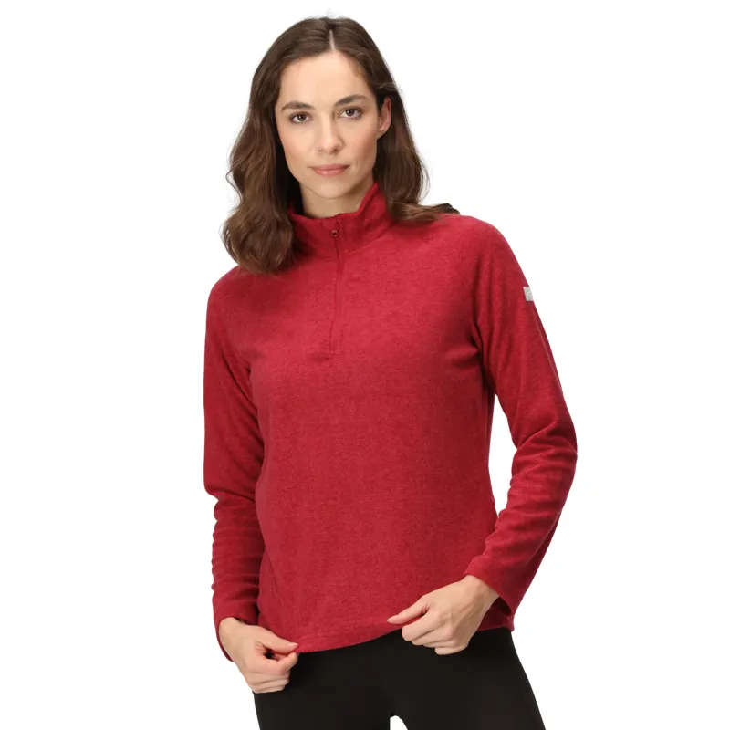 Regatta Ladies Pimlo 1/2 Zip Fleece Rumba Red-2